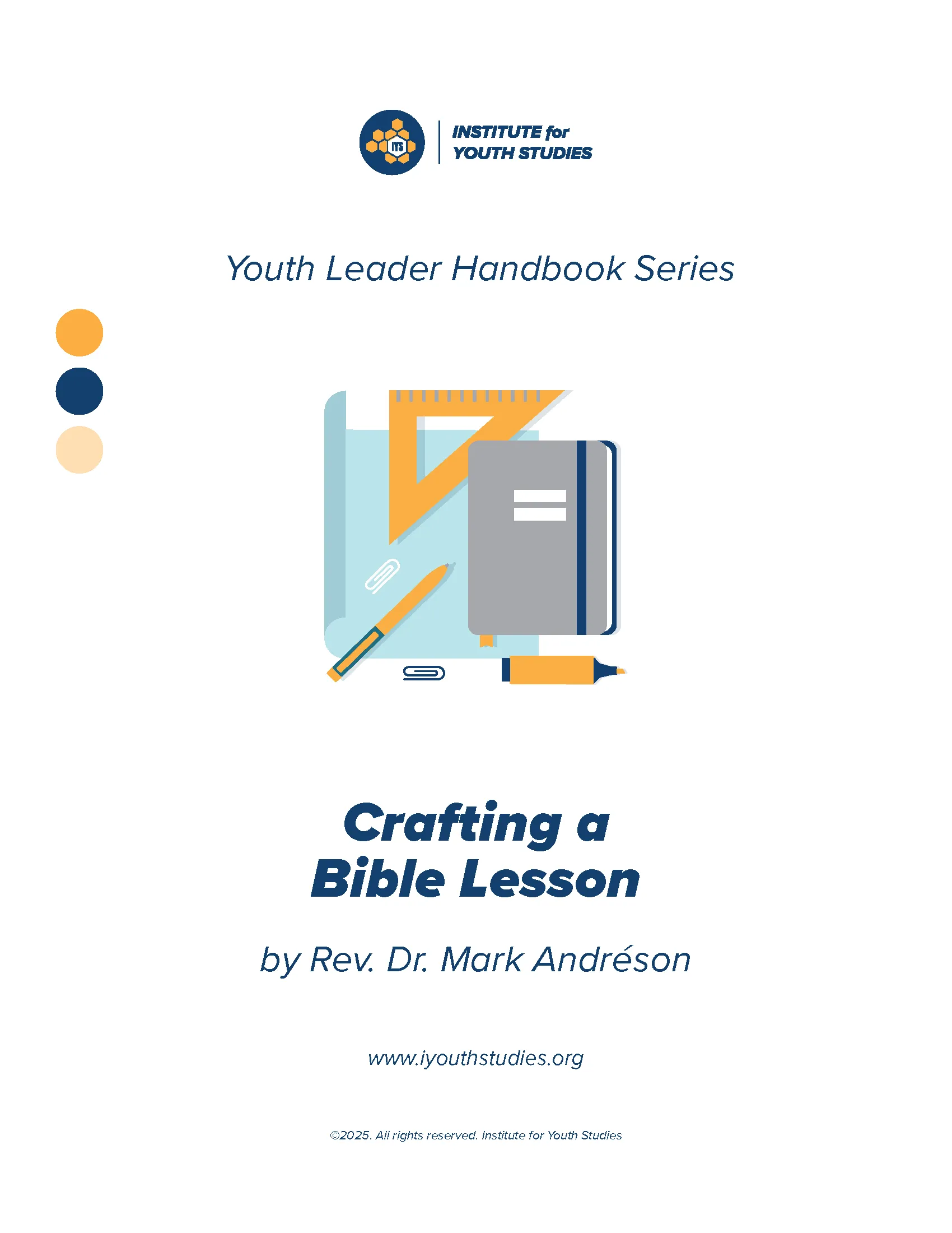 Youth Leader Handbook Series - Crafting a Bible Lesson - Cover