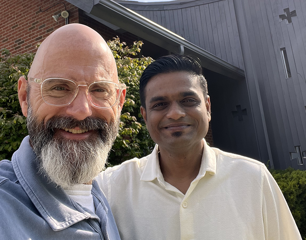 Mark and Ashish from the World Evangelical Alliance Youth Commission